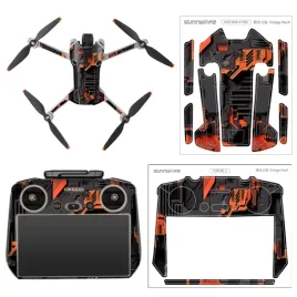 zestaw-naklejek-folia-ochronna-sunnylife-orange-mech-dji-mini-4-pro-rc2
