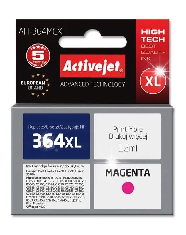 tusz-activejet-do-hp-czerwony-magenta
