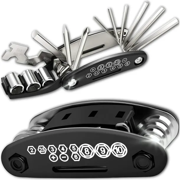 ZESTAW KLUCZY DO ROWERU UNIWERSALNE NARZĘDZIA ROWEROWE 16w1 MULTITOOL