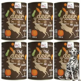 syta-micha-chef-mokra-karma-dla-psa-jelen-z-warzywami-pelnoporcjowa-6x400g