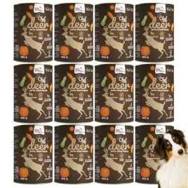 syta-micha-chef-mokra-karma-dla-psa-jelen-z-warzywami-pelnoporcjowa-12x400g