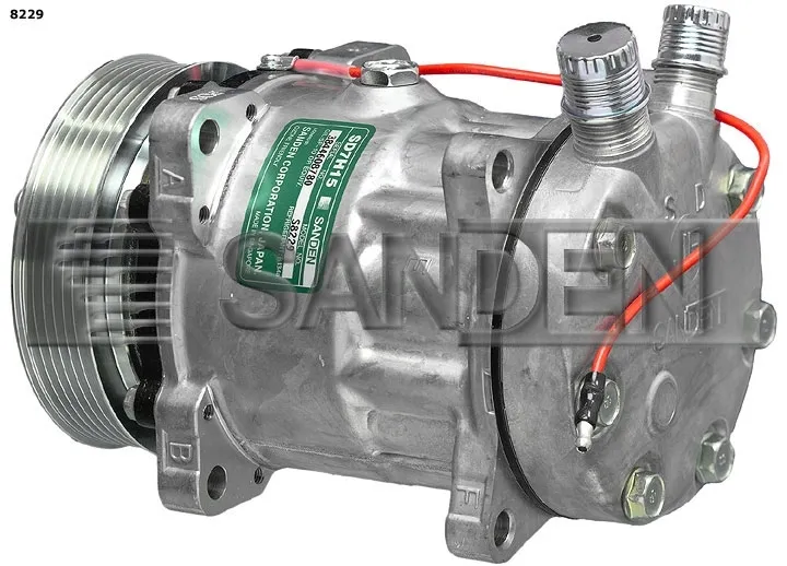 KOMPRESOR KLIMATYZACJI UNIWERSALNE Oryginał SD7H15-8229 6PK 12V VO