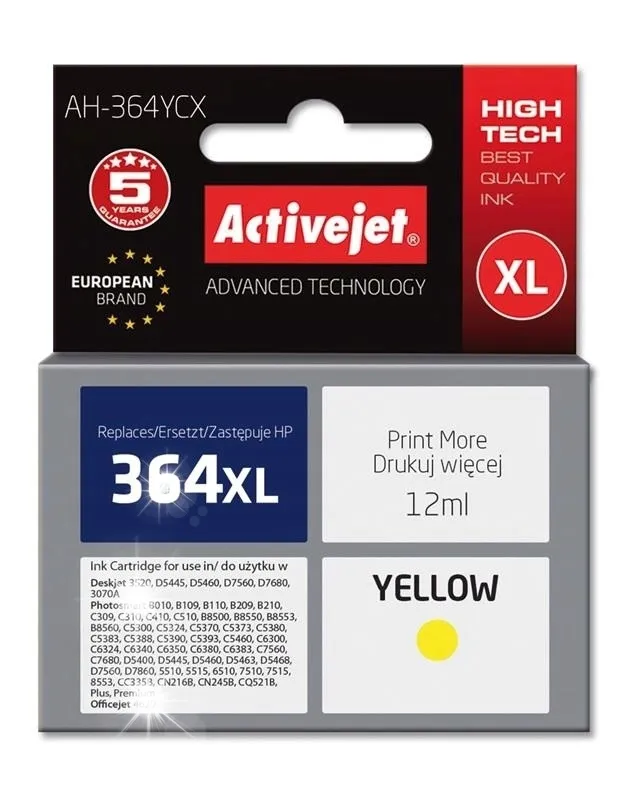tusz-activejet-do-hp-zolty-yellow