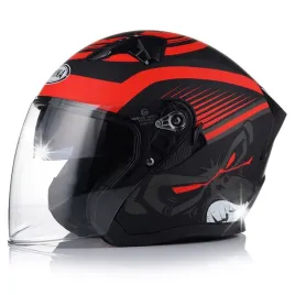 otwarty-kask-motocyklowy-czerwony-matt-skuter-chopper-homologacja-blenda-xs