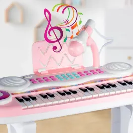 organy-pianinko-rozowe-z-mikrofonem-37-klawiszy-nagrywanie-mp3-taboret
