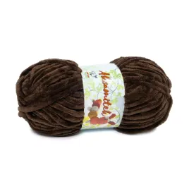 50g-wloczka-poliester-aksamitek-217-ciemny-braz