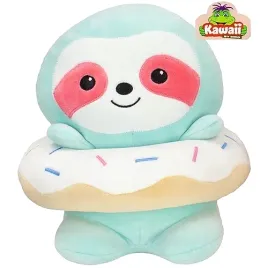 kawaii-pluszak-maskotka-przytulanka-leniwiec-turkusowy-donut-mieciutki-19cm