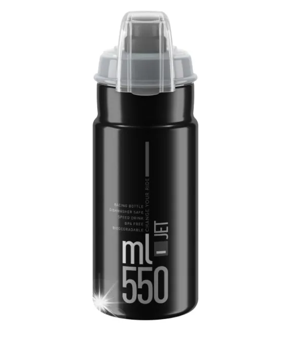 bidon-elite-jet-plus-550ml-black-grey