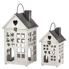 drewniane-lampiony-boho-domki-2szt-kpl-prowansja-szare-loft-rustykalne