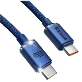 kabel-1-2m-baseus-crystal-shine-usb-c-usb-c-typ-c-100w-6a-120cm-niebieski