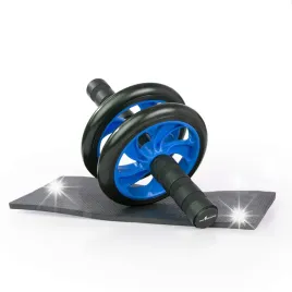 roller-kolo-do-cwiczen-miesni-brzucha-abs-kolko-podwojne-zestaw-z-mata