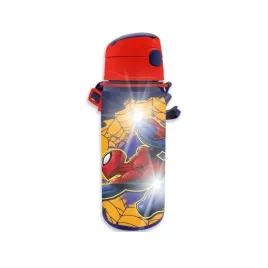 butelka-bidon-aluminiowy-spiderman-600ml-z-paskiem-do-wody-sokow-i-innych