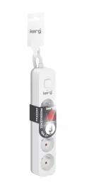 kerg-m02392-przedluzacz-z-wlacznikiem-4-gniazda-10a-2300w-kabel-3m