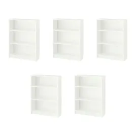 5-szt-regal-billy-bialy-80x28x106-cm-regulowane-polki