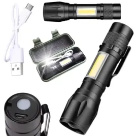 latarka-taktyczna-kieszonkowa-led-cob-usb-mini