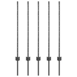 slupek-ogrodzeniowy-5-szt-szary-100-cm-stal