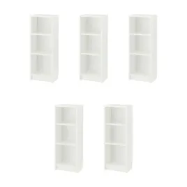 5-szt-regal-billy-bialy-40x28x106-cm-z-regulowanymi-polkami