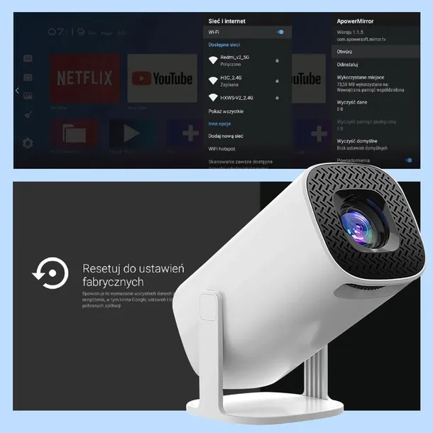 projektor-led-yd-p30-bialy-zlacza-audio-in