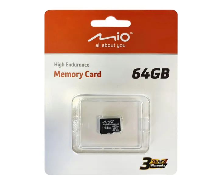 MIO Karta microSD High Endurance 64 GB do kamer samochodowych Mivue