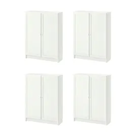 4-szt-regal-billy-oxberg-z-drzwiami-bialy-80x30x106-cm