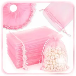 100-szt-woreczki-z-organzy-na-slub-prezent-bizuterie-male-torebki-rozowe