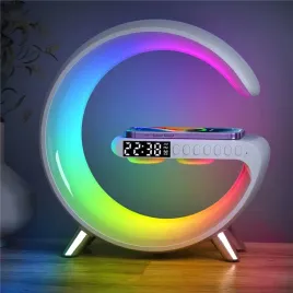 lampka-nocna-biala-led-z-glosnikiem-bluetooth-i-ladowarka-qi