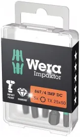 bit-impaktor-1-4-din-3126-e63-torx-t25x50mm-5-sztuk-wera