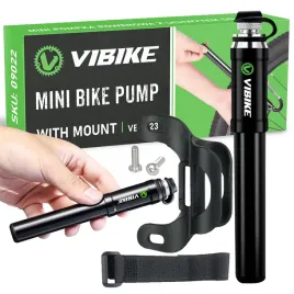 pompka-rowerowa-vibike-reczna-czarna-11-bar-z-uchwytem-na-rame