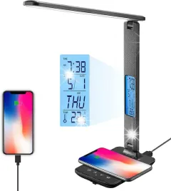 lampa-biurowa-lampa-nocna-led-z-ladowaniem-indukcyjnym-qi-i-usb-czarna