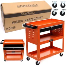 wozek-narzedziowy-kraftanddele-czerwony-1-szuflada-z-hamulcem
