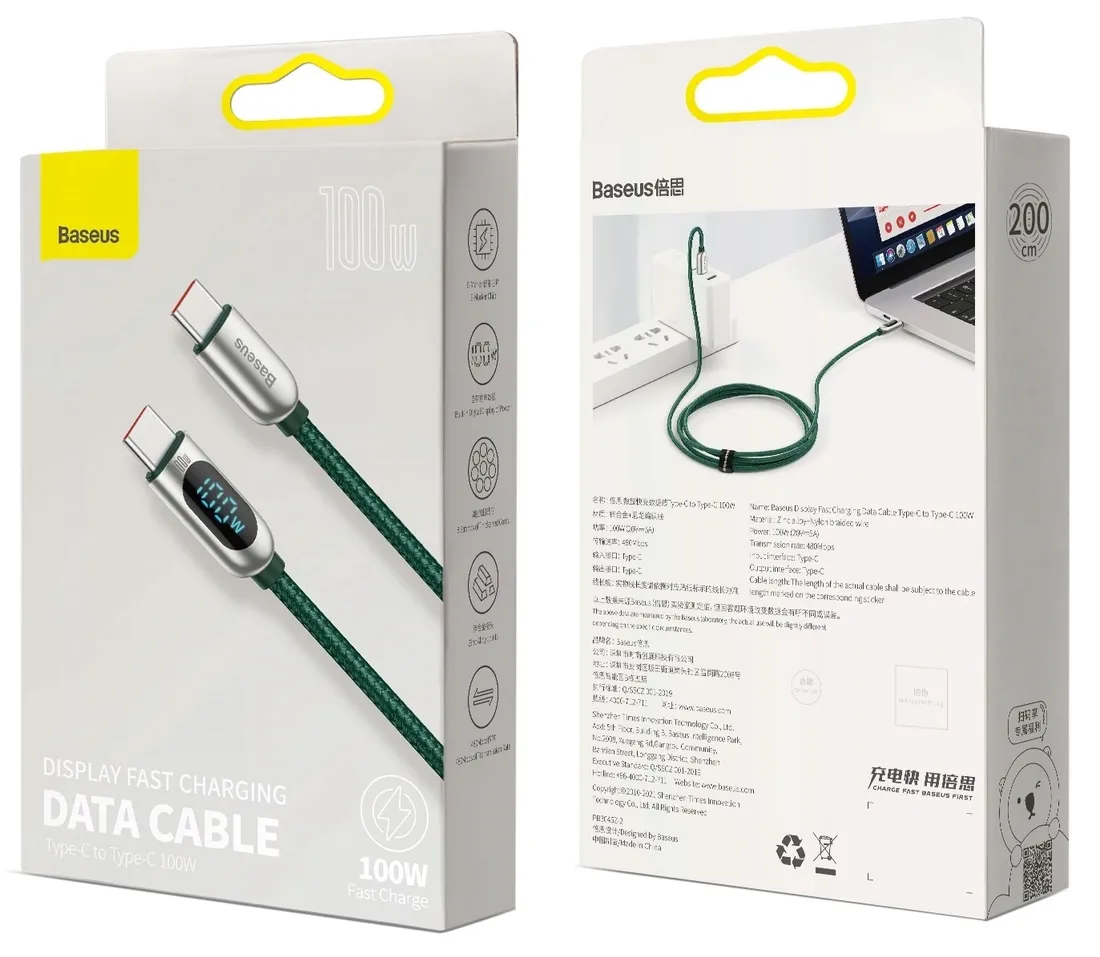 kabel-baseus-usb-typ-c-usb-typ-c-2-m-zielony