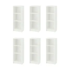 6-szt-regal-billy-bialy-40x28x106-cm-z-regulowanymi-polkami