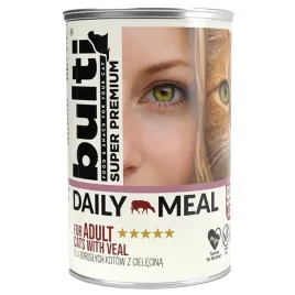 bulti-daily-meal-adult-mokra-karma-dla-kota-cielecina-400g