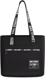 bag-street-torebka-shopper-poliester-czarny
