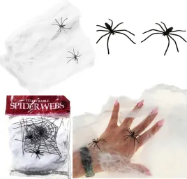 pajeczyna-z-pajakami-3-szt-biala-syntetyczna-dekoracja-halloween