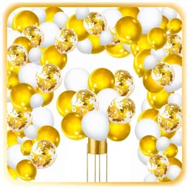 girlanda-balonowa-balony-urodziny-chrzest-zlote-biale-konfetti-101szt-tasma