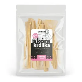uniszki-naturalna-skora-krolika-gryzaki-przysmaki-dla-psa-100g