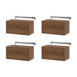 4-szt-szafka-wiszaca-z-szufladami-orzech-70x35x35-cm