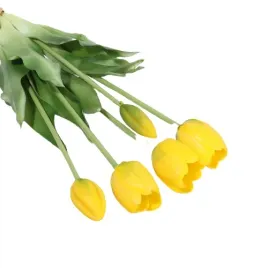 tulipan-sztuczny-zolty-40-cm-bukiet-5-szt