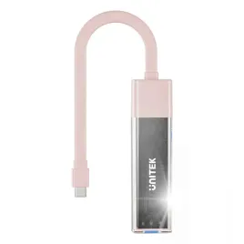 unitek-hub-dwukierunkowy-usb-c-usb-a-5gbps-4x-usb-a-rozowy