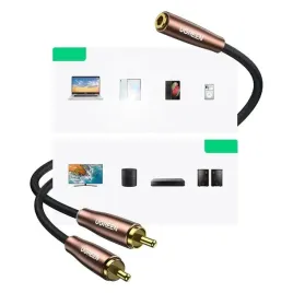 kabel-ugreen-194457043-minijack-35-mm-2x-rca-cinch-3-m