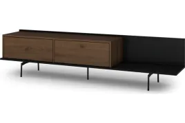 szafka-rtv-pod-telewizor-zenar-200-cm-kolor-orzech-elegant-czarne-nogi