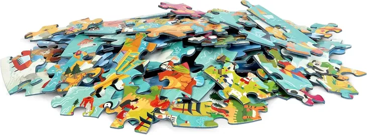 puzzle-mapa-swiata-dla-dzieci-150-elementow-stan-opakowania-oryginalne
