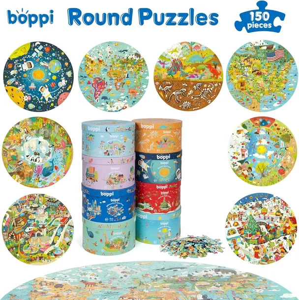puzzle-mapa-swiata-dla-dzieci-150-elementow-stan-nowy-marka-bez-marki