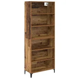 elegancki-highboard-z-regulowanymi-polkami-w-kolorze-starego-drewna
