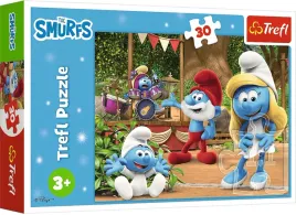 puzzle-trefl-30-elementow-smerfetka-i-smerfy