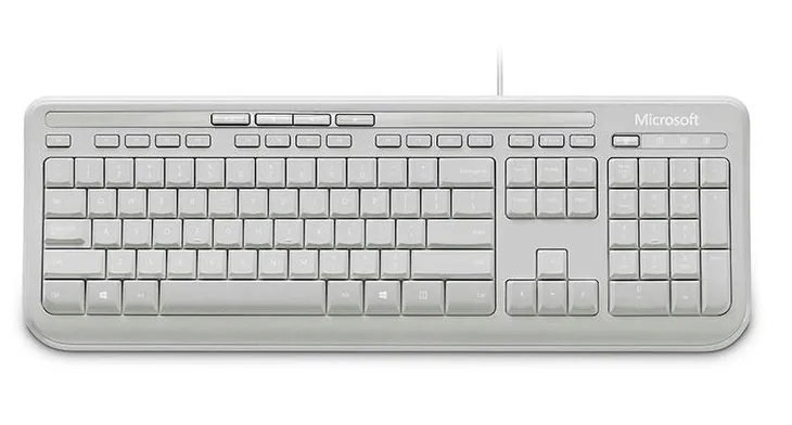 klawiatura-microsoft-wired-keyboard-600-kolor-bialy