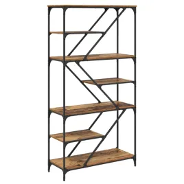 polka-na-ksiazki-stare-drewno-91-x-36-x-176-cm