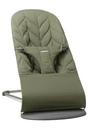 babybjorn-lezaczek-bliss-woven-petal-quilt-ciemnozielony