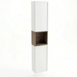 slupek-lazienkowy-150-cm-2-drzwi-polki-i-regal-bialy-orzech-ciemny-roma